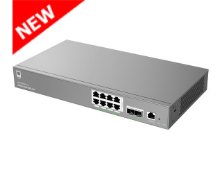 Grandstream GWN7801P Pro Enterprise 8-Port Gigabit Layer 2++ Managed PoE/PoE+ Switch with 2x 2.5G SFP Uplink Ports
