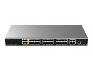Grandstream GWN7831 Layer 3 Aggregation Managed Switch with 4 Gigabit Ethernet Combo Ports, 24 SFP and 4 SFP+ Ports Grandstream GWN7831 Layer 3 Aggregation Managed Switch with 4 Gigabit Ethernet Combo Ports, 24 SFP and 4 SFP+ Ports