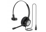 Supervoice SVC-121 Professional HD Call Center Headset Mono with QD and Uni-directional Noise Cancelling Mic, W/O Bottom Cable